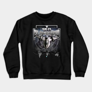 SR-71 Blackbird Airforce Pilot Gift Modern Warbird Crewneck Sweatshirt